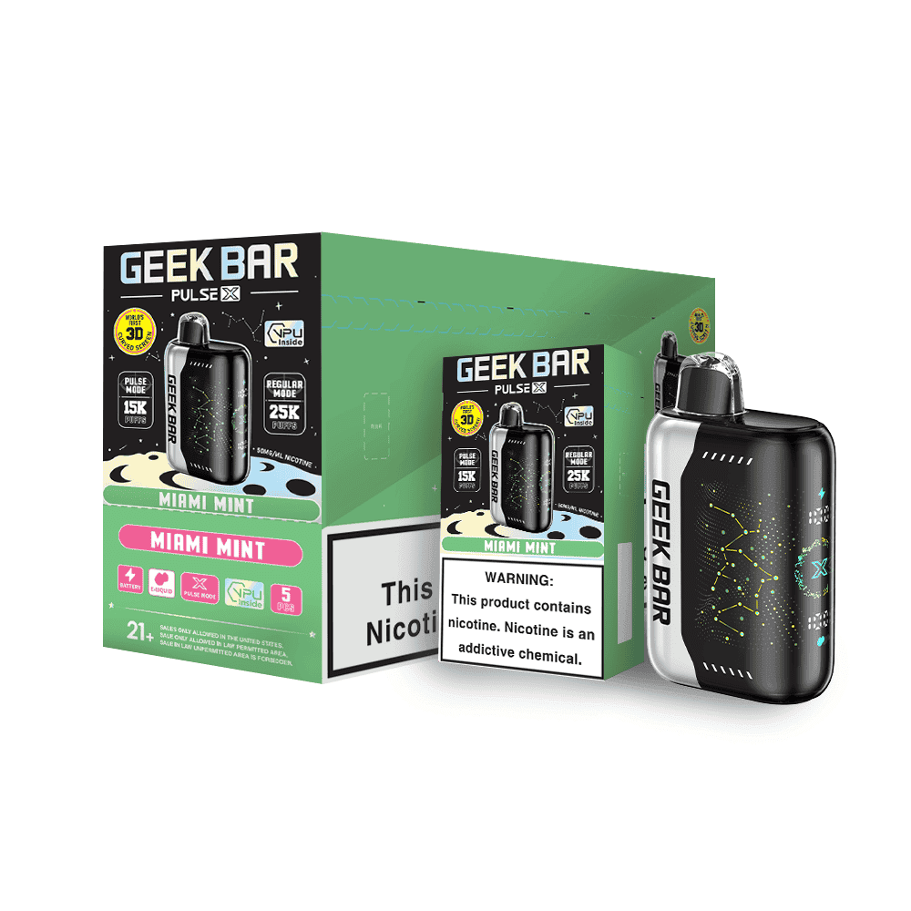 Geek Bar Pulse X 25000 Disposable Vape - Black Coral Wholesale